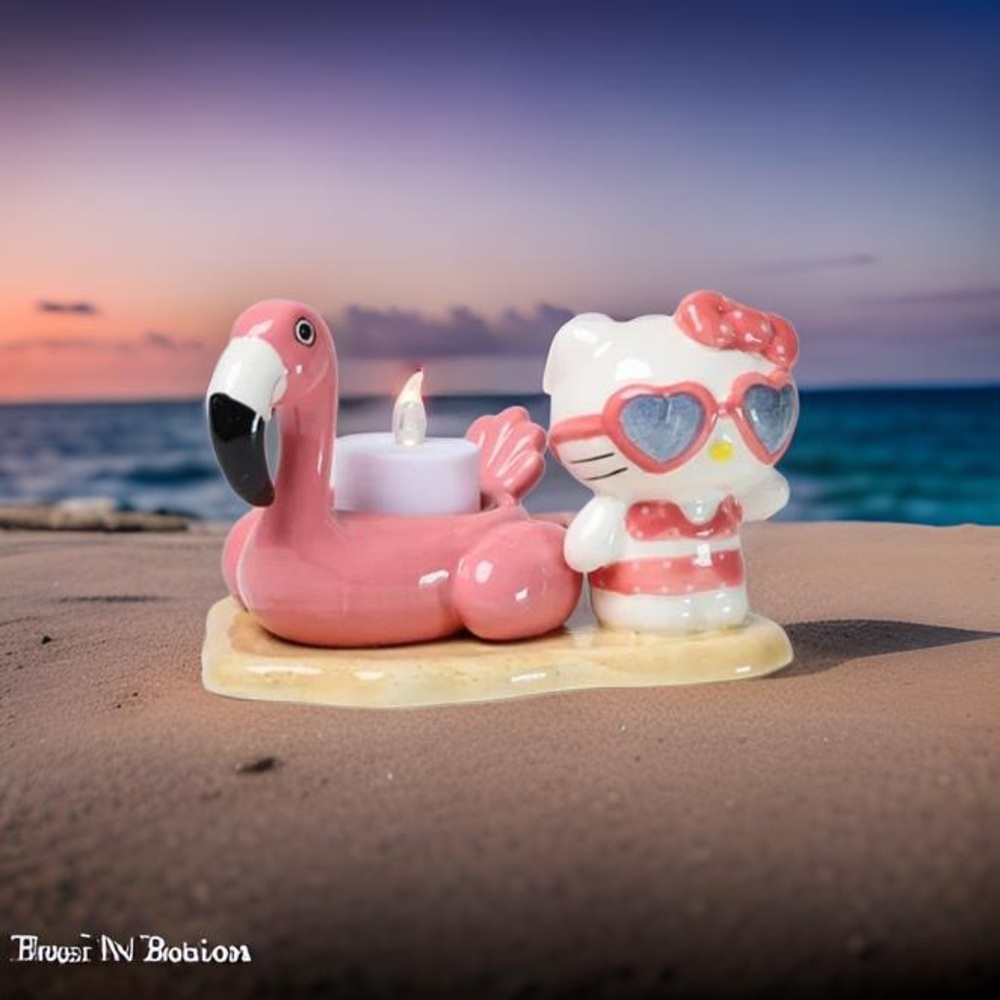 Hello Kitty Flamingo Candle Holder